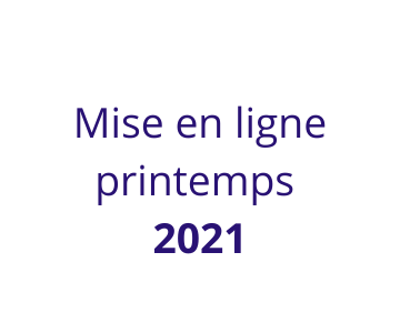 Mise en ligne printemps 2021 Mise en ligne printemps 2021